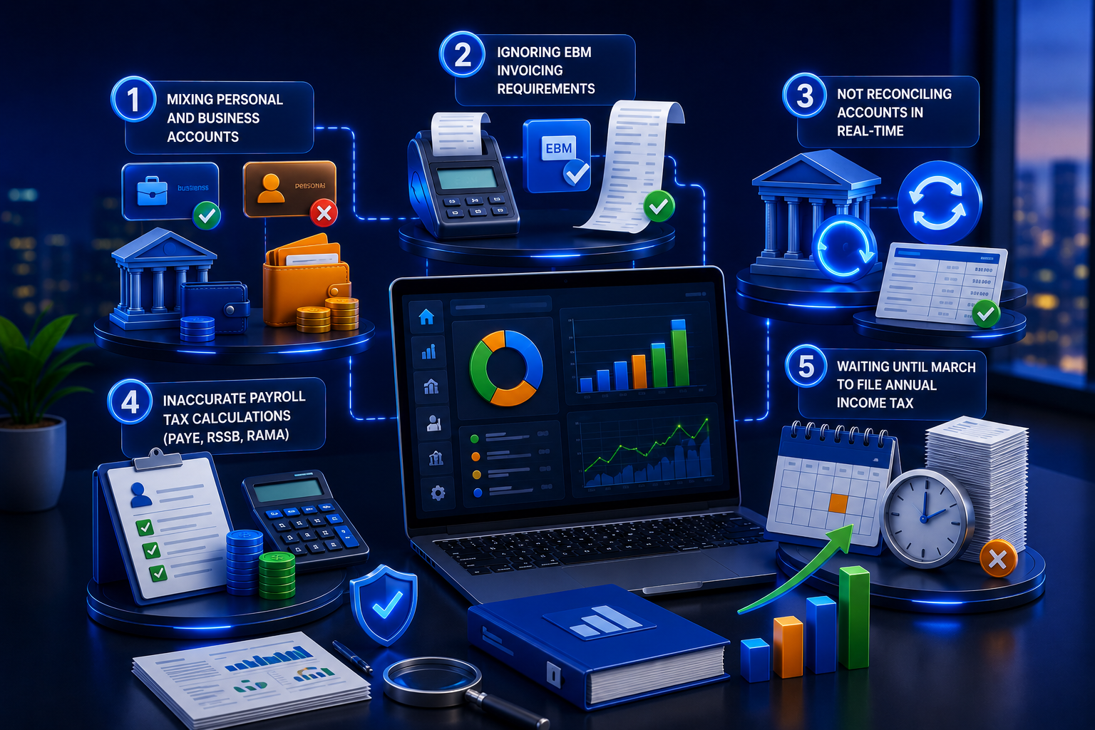 Top 5 Accounting Mistakes Small Businesses in Rwanda Make